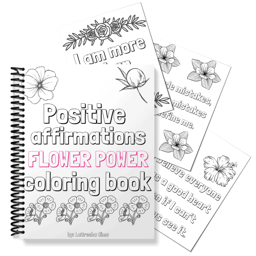 positive affirmations coloring book