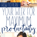 women writing in planners: how to plan your week for maximum productivity